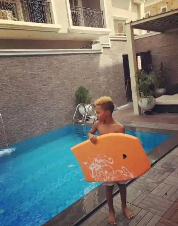 Peter Okoye’s Son, Cameron, Rocks Blonde Hair In New Photos